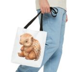 Adorable Pangolin Tote Bag, Cute Animal Bag, Eco-Friendly Shopping Tote, Gift for Animal Lovers, Beach Bag - Image 3
