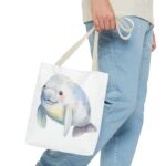 Cute Manatee Tote Bag, Eco-Friendly Shopping Bag, Beach Bag, Gift for Animal Lovers, Reusable Grocery Tote, Cute Pet Lover Accessory - Image 15
