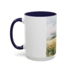Watercolor Floral Mug – Ceramic Coffee Cup with Colored Handle, 11oz / 15oz - Image 7