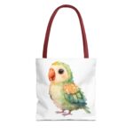 Adorable Parrot Tote Bag, Eco-Friendly Shopping Bag, Bird Lover Gift, Beach Bag, Cute Tote, Colorful Carryall - Image 5