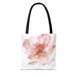 Floral Watercolor Tote Bag, Eco-Friendly Shopping Bag, Beach Bag, Gift for Her, Floral Gift - Image 2