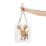 Adorable Sheep Tote Bag - Cute Animal Design, Perfect for Everyday Use, Gift for Animal Lovers, Eco-Friendly Shopping, Stylish Storage - Image 16