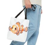 Adorable Clownfish Tote Bag, Cute Beach Bag, Fun Gift for Fish Lovers, Ocean-Themed, Lightweight Shopping Tote, Summer Accessory - Image 3