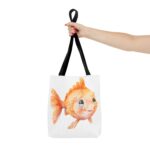 Whimsical Goldfish Tote Bag - Cute Fish Bag, Beach Tote, Eco-Friendly Shopping Bag, Fish Lover Gift, Fun Canvas Bag - Image 4