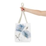 Elegant Floral Tote Bag, Stylish Beach Bag, Gift for Her, Eco-Friendly Shopping Tote, Blooming Floral Design - Image 24