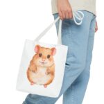 Cute Hamster Tote Bag, Animal Lover Gift, Eco-Friendly Bag, Hamster Design, Pet Owner Accessory - Image 11