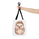 Adorable Hedgehog Tote Bag, Cute Animal Bag, Gift for Hedgehog Lovers, Eco-Friendly Shopping Tote, Fun Bag for Kids & Adults - Image 4