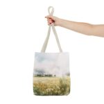 Stylish AOP Tote Bag, Perfect for Beach Days, Shopping, Gym, Gift for Her, Eco-Friendly, Floral and Abstract Design - Image 16