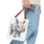 Adorable Rhino Tote Bag - Kid's Accessory, Eco-Friendly Gift, Animal Lover Tote, Fun For Birthdays, Everyday Carry - Image 7