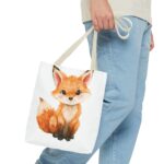 Adorable Fox Tote Bag - Cute Animal Lover Gift, Eco-Friendly Shopping, Everyday Use, Kids and Adults, Birthday, Gifts - Image 15