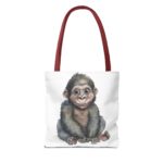 Adorable Monkey Tote Bag, Cute Animal Lover Gift, Eco-Friendly Shopping Bag, Fun Beach Bag, Unique Gift for Kids - Image 6