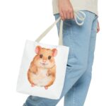 Cute Hamster Tote Bag, Animal Lover Gift, Eco-Friendly Bag, Hamster Design, Pet Owner Accessory - Image 15
