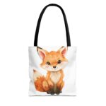 Adorable Fox Tote Bag - Cute Animal Lover Gift, Eco-Friendly Shopping, Everyday Use, Kids and Adults, Birthday, Gifts