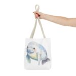 Cute Manatee Tote Bag, Eco-Friendly Shopping Bag, Beach Bag, Gift for Animal Lovers, Reusable Grocery Tote, Cute Pet Lover Accessory - Image 16