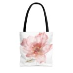 Floral Watercolor Tote Bag, Eco-Friendly Shopping Bag, Beach Bag, Gift for Her, Floral Gift