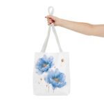 Floral Watercolor Tote Bag, Eco-Friendly Shopping Tote, Gift for Her, Beach Bag, Floral Design - Image 12