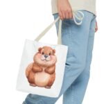 Cute Beaver Tote Bag, Animal Lover Gift, Eco-Friendly Shopping Bag, Cute Design, Funny Cartoon Tote - Image 15