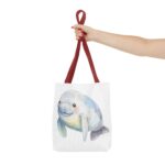 Cute Manatee Tote Bag, Eco-Friendly Shopping Bag, Beach Bag, Gift for Animal Lovers, Reusable Grocery Tote, Cute Pet Lover Accessory - Image 8