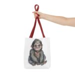 Adorable Monkey Tote Bag, Cute Animal Lover Gift, Eco-Friendly Shopping Bag, Fun Beach Bag, Unique Gift for Kids - Image 8