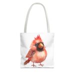 Cute Cardinal Tote Bag, Bird Lover Gift, Reusable Shopping Bag, Floral Design, Nature Enthusiast Decor, Earth Day Accessory - Image 9