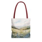 Serene Landscape Tote Bag, Nature Lover's Shopping Bag, Eco-Friendly Gift, Daily Use Handbag, Boho Style Tote - Image 5