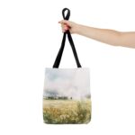 Stylish AOP Tote Bag, Perfect for Beach Days, Shopping, Gym, Gift for Her, Eco-Friendly, Floral and Abstract Design - Image 4