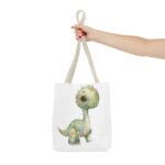 Adorable Dinosaur Tote Bag - Cute Dino AOP, Eco-Friendly Shopping, Kids' Gift, Everyday Use, Animal Lover Accessory - Image 16