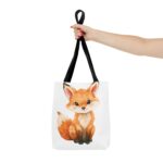 Adorable Fox Tote Bag - Cute Animal Lover Gift, Eco-Friendly Shopping, Everyday Use, Kids and Adults, Birthday, Gifts - Image 4