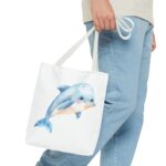 Whimsical Dolphin Tote Bag, Beach Bag, Eco-Friendly Shopping Tote, Animal Lover Gift, Summer Accessory - Image 11