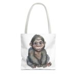 Adorable Monkey Tote Bag, Cute Animal Lover Gift, Eco-Friendly Shopping Bag, Fun Beach Bag, Unique Gift for Kids - Image 9