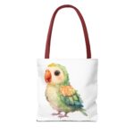 Adorable Parrot Tote Bag, Eco-Friendly Shopping Bag, Bird Lover Gift, Beach Bag, Cute Tote, Colorful Carryall - Image 6