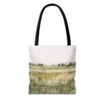 Watercolor Landscape Tote Bag, Reusable Shopping Bag, Eco-Friendly Gift, Art Tote, Bohemian Style Bag, Perfect for Everyday Use - Image 2