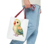 Adorable Parrot Tote Bag, Eco-Friendly Shopping Bag, Bird Lover Gift, Beach Bag, Cute Tote, Colorful Carryall - Image 7