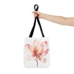Floral Tote Bag, Artistic Tote, Summer Bag, Gift for Her, Eco-Friendly Bag, Everyday Shopping - Image 4