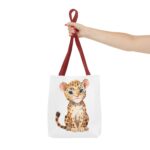 Cute Leopard Tote Bag, Stylish Shopping Bag, Animal Lover Gift, Eco-Friendly Tote, Kids' Accessories, Pet Carry Bag - Image 8