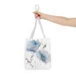 Elegant Floral Tote Bag, Stylish Beach Bag, Gift for Her, Eco-Friendly Shopping Tote, Blooming Floral Design - Image 12