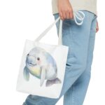 Cute Manatee Tote Bag, Eco-Friendly Shopping Bag, Beach Bag, Gift for Animal Lovers, Reusable Grocery Tote, Cute Pet Lover Accessory - Image 11