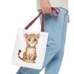 Cute Leopard Tote Bag, Stylish Shopping Bag, Animal Lover Gift, Eco-Friendly Tote, Kids' Accessories, Pet Carry Bag - Image 7