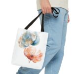 Floral Tote Bag - Colorful Art Print, Eco-Friendly Shopping Bag, Gift for Her, Beach Bag, Everyday Use, Mother's Day Gift - Image 3