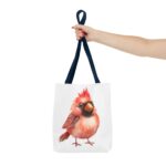 Cute Cardinal Tote Bag, Bird Lover Gift, Reusable Shopping Bag, Floral Design, Nature Enthusiast Decor, Earth Day Accessory - Image 20