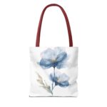 Floral Tote Bag, AOP, Boho Chic, Everyday Carry, Gift for Her, Shopping Bag, Beach Bag, Mother's Day, Spring Style, Eco-Friendly - Image 6