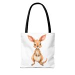 Cute Kangaroo Tote Bag, Animal Lover Bag, Reusable Shopping Tote, Fun Gift for Kids, Eco-Friendly Bag - Image 2