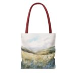 Serene Landscape Tote Bag, Nature Lover's Shopping Bag, Eco-Friendly Gift, Daily Use Handbag, Boho Style Tote - Image 6
