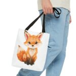 Adorable Fox Tote Bag - Cute Animal Lover Gift, Eco-Friendly Shopping, Everyday Use, Kids and Adults, Birthday, Gifts - Image 3