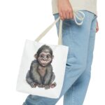 Adorable Monkey Tote Bag, Cute Animal Lover Gift, Eco-Friendly Shopping Bag, Fun Beach Bag, Unique Gift for Kids - Image 15