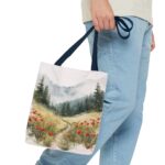 Nature-Inspired Tote Bag, Floral Canvas Bag, Eco-Friendly Shopping Tote, Perfect Gift for Nature Lovers, Everyday Use, Outdoor Adventures - Image 19