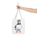 Puffin Tote Bag - Cute Animal Eco-Friendly Shopping Bag, Beach, Gift for Bird Lovers, Reusable Grocery Bag, Summer accessory - Image 12