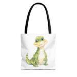 Cute Dinosaur Tote Bag | Eco-Friendly Shopping, Kids' Gift, Beach Bag, Animal Lover, Whimsical Art