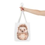 Adorable Hedgehog Tote Bag, Cute Animal Bag, Gift for Hedgehog Lovers, Eco-Friendly Shopping Tote, Fun Bag for Kids & Adults - Image 12