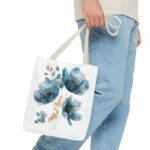 Floral Tote Bag | Watercolor Flower Design | Stylish Reusable Shopping Bag | Perfect for Gifts, Everyday Use, or Beach Trips - Image 15